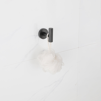 Adema Sparkle 2.0 Ensemble WC - porte-rouleau - crochet à serviette - porte-brosse de toilette - noir mat