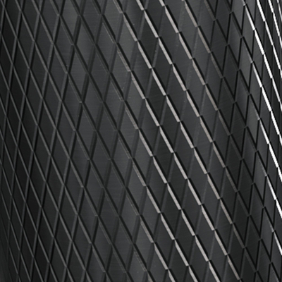 BRAUER Gunmetal Carving Robinet de fontaine encastré - encastré - bec 8,5-18,5 cm - Gunmetal brossé