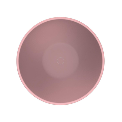 Arcqua Prince Vasque à poser - 38cm - ronde - marbre coulé - mat rose