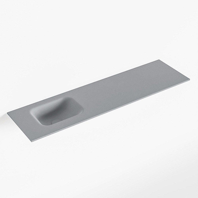Mondiaz LEX Fontein - 110x30x0.9cm - wasbak Links - zonder kraangaten - voor toiletmeubel - Solid surface - Plata