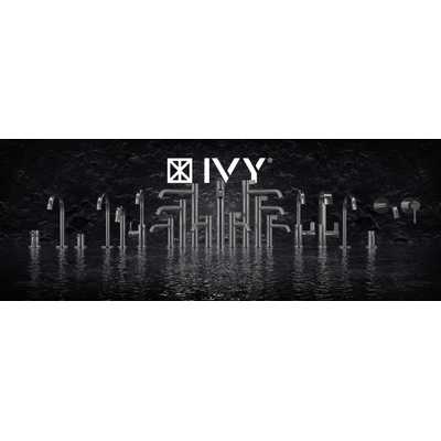 IVY Badgreep - 30cm - enkel - Zwart chroom PVD