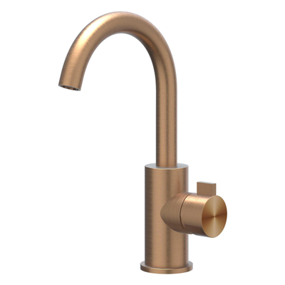 IVY Tribe Mitigeur de lavabo - posé - bec orientable - coldstart - RVS316 - cuivre brossé mat PVD