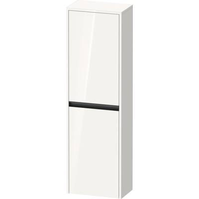 Duravit Ketho.2 Armoire semi-haute 40x24x132cm 2 Portes battantes à gauche Panneau de particules blanc Mat