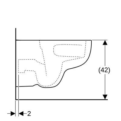 Geberit 300 Basic wc diepspoel turboflush keratect Wit