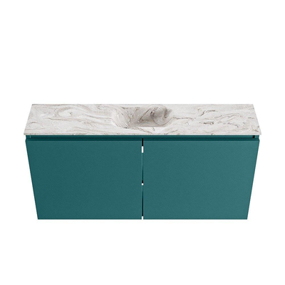 MONDIAZ TURE-DLUX 100cm toiletmeubel Smag. EDEN wastafel Glace positie midden. Met 1 kraangat.