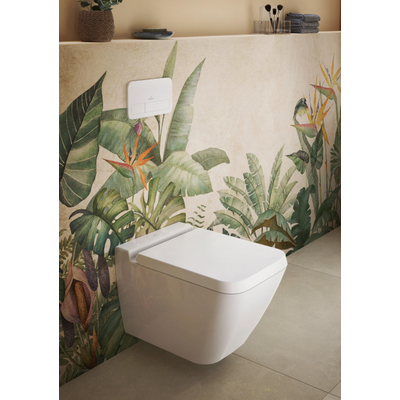 Villeroy & Boch Viconnect plaque de commande 2 boutons mat métallisé