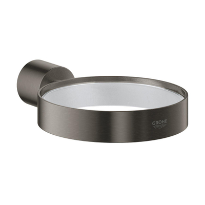 GROHE Atrio Porte-gobelet - 5.6x10.2x3.5cm - sans verre - graphite dur brossé
