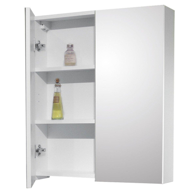 Go by Van Marcke Joelle Spiegelkast 800x155x730 mm wit mat met 2 deuren enkelzijdig spiegelend