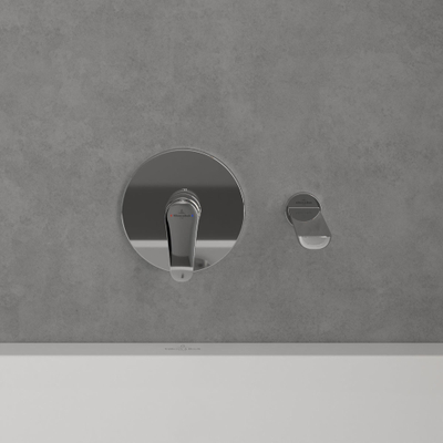 Villeroy & Boch O.novo sortie de baignoire pour montage mural - chrome