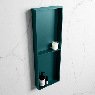 Mondiaz Easy nis 29.5x149.5x8cm voor Inbouw/opbouw 2 open vakken Solid surface Smag/Smag