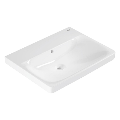 Grohe Euro Ceramic Wastafel - vrijhangend - 60x 47cm - zonder kraangat - met overloop - exclusief wandbevestiging - alpine wit