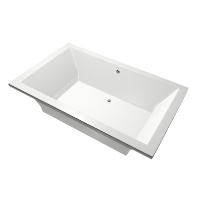 Xenz Society Duobad - 190x120x53 - afvoer Midden - acryl - wit