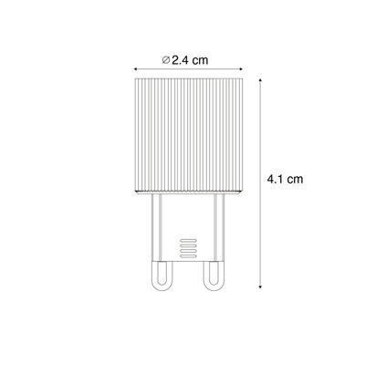 LUEDD G9 20mm dimbare LED lamp 3W 300 lm 2700K
