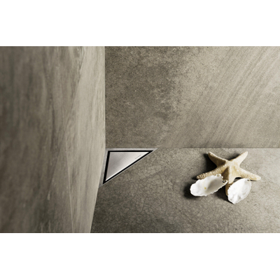 Easy Drain AquaJewels Delta Zero brossé 20x20cm avec sortie latérale siphon 50mm garde d'eau 30/35/50mm inox AJDE ZM