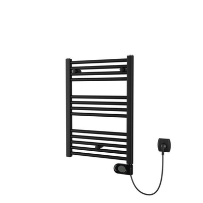Plieger Elba Electrical Elektrische Designradiator - 70.2x40cm - met thermostaat - 300w - mat zwart