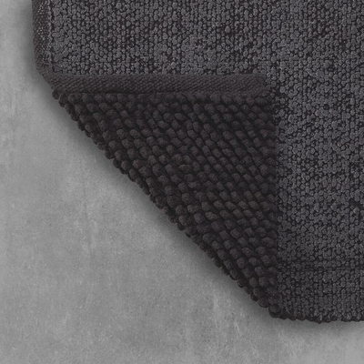 Sealskin delhi tapis de bain 60x90 cm en coton gris foncé