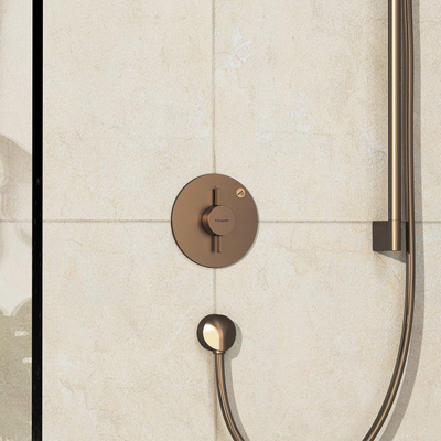 Hansgrohe Duoturn S inbouwkraan voor 1 functie brushed bronze