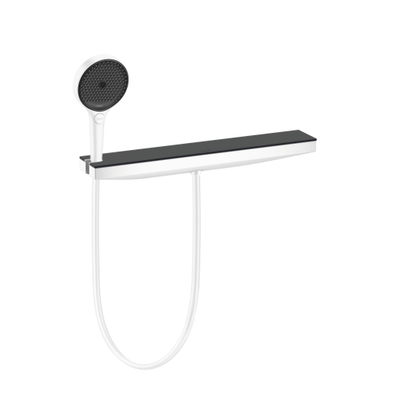 Hansgrohe RainFinity Fixfit Porter - 500 muuraansluiting - met planchet - met douchehouder links - 50.2x8.2cm - mat wit