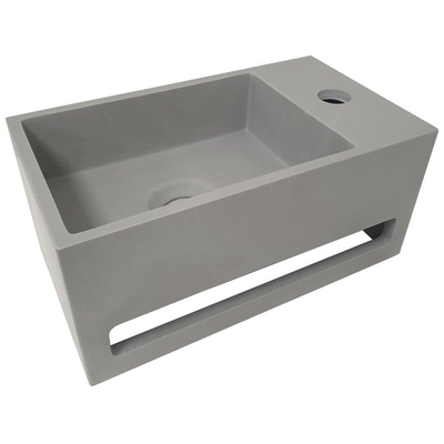 Wiesbaden Julia fontein rechts 35 x 20 x 16 cm solid surface betonlook