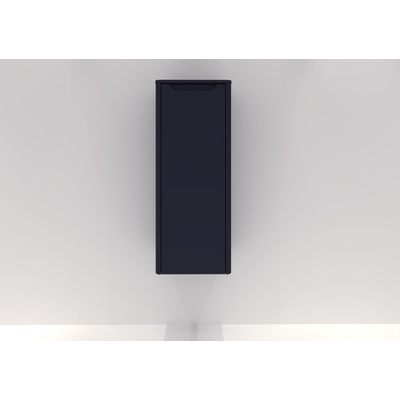 H&R badmeubelen Juice Halfhoge Kast - 40x35x100cm - met ronde hoeken - 1 deur - rechtsdraaiend - dark blue mat
