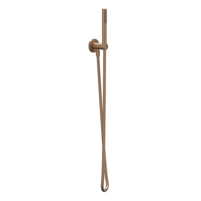 IVY Glijstangset - met handdouche - staafmodel - doucheslang 150cm - Geborsteld mat koper PVD
