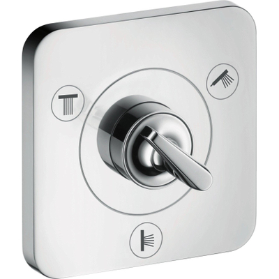 Hansgrohe Universeel - inbouwdeel Quatro - inbouw omstelkraan - hoogglans chroom