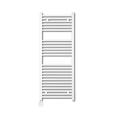 Sanicare Lumara Radiateur electrique - 120x50cm - 750W - thermostat blanc - en bas à gauche - wifi - aluminium - blanc mat