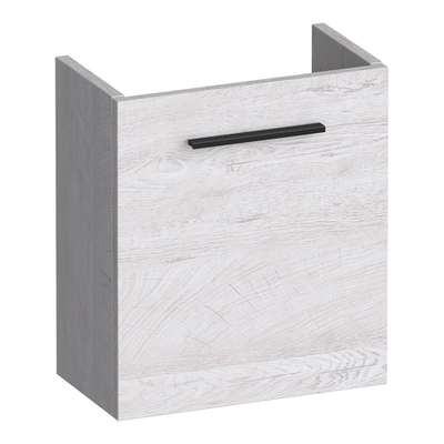 BRAUER Trust meuble sous-lavabo de toilettes - 40x45x22cm - porte ouvrant vers la gauche - sans poignée rapportée - Forest Seashell