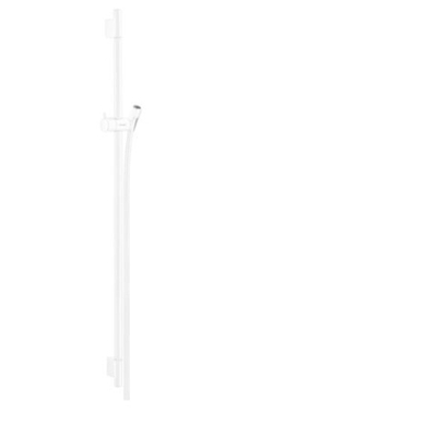 Hansgrohe Unica UnicaS Puro barre de coulissement 90cm avec flexible de douche Isiflex`B 160cm mat blanc