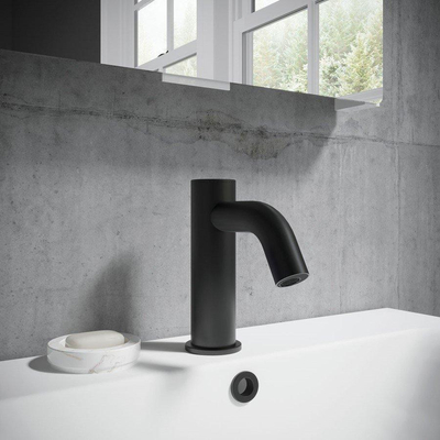 Crosswater robinet de lavabo mpro - avec capteur - noir mat