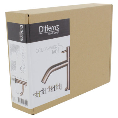Differnz Fonteinkraan Gebogen rood koper OUTLETSTORE