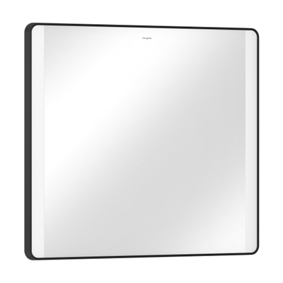 Hansgrohe Xarita Lite Q Spiegel - 80x70cm - led verlichting - Verticaal - wandschakelaar - mat zwart