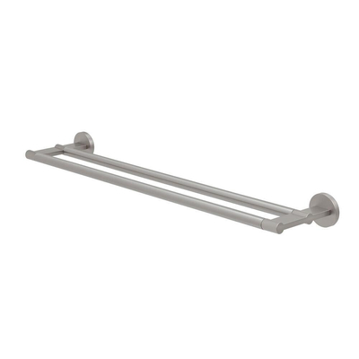 Tiger Noon Handdoekhouder - 60cm - dubbel - geborsteld RVS