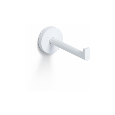 Clou Flat toiletrolhouder recht zonder klep mat wit SHOWROOMMODEL