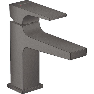 Hansgrohe Metropol Toiletkraan - 100 met push open waste - met voorsprong vaste uitloop 12.7cm - geborsteld zwart chroom
