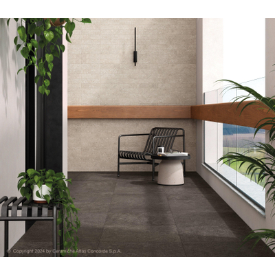 Atlas Concorde Solution Yacht Carreau de sol et de mur - 30x60cm - 8mm - rectifié - (Anthracite)