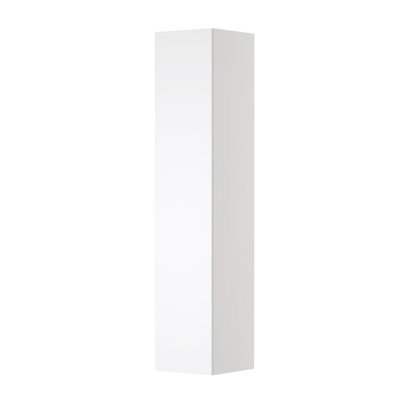 INK Badkamerkast - 35x35x169cm - 1 deur - Links en rechtsdraaiend - greeploos - MDF lak - wit mat