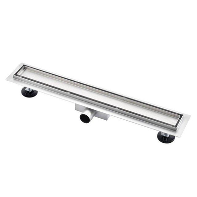 FugaFlow Eccelente Anta douchegoot 80cm met tegelrooster met vloerflens RVS