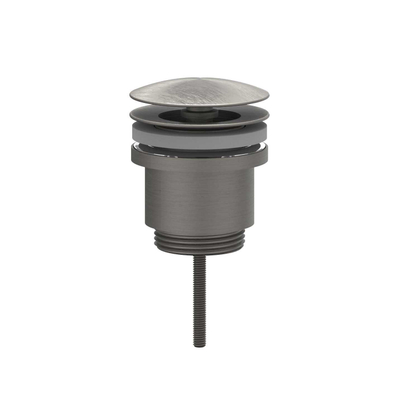 IVY Design Bouchon de vidage - toujours ouvert - Métal noir brossé PVD