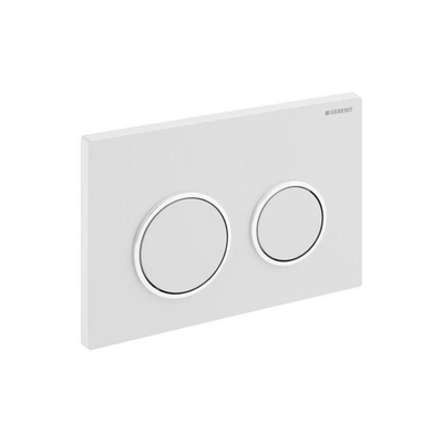 Geberit Kappa21 bedieningsplaat front planchetbediening - voor reservoir UP200 - wit glans chroom