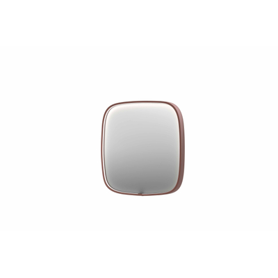 INK SP31 miroir - 100x4x100cm contour en cadre en acier inclu LED dir - chauffage - changement de couleur - dimmable et interrupteur - cuivre brossé