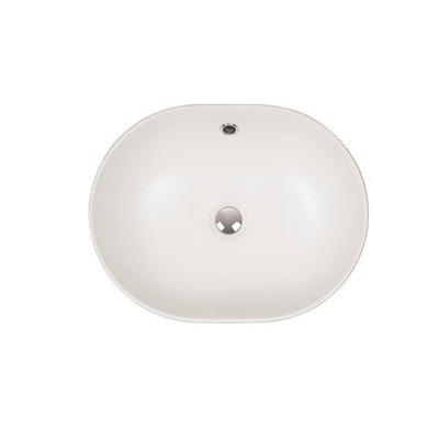 Crosswater Pearl Vasque à poser - 45x35x15,8cm - sans trou de robinetterie - céramique - blanc mat