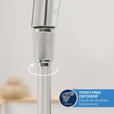 GROHE Silverflex Flexible de douche - 125cm - lisse - supersteel