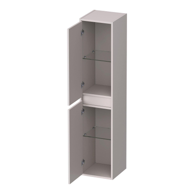 BRAUER Adore armoire de salle de bains - 160x35x35cm - avec 2 portes sans poignées ouvrant à gauche ou à droite sable mat