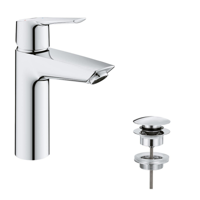 GROHE QuickFix Start Mitigeur lavabo – apparent – bec 12,1 cm – taille M – chromé