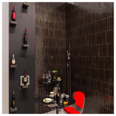 Ragno Look Carrelage mural - 6x24cm - 10.0mm - Nero