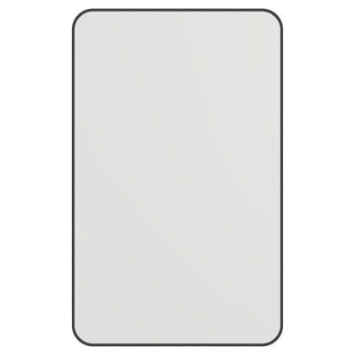 Haceka Deco miroir – rectangle à angles arrondis – 50 x 80 cm – Noir mat