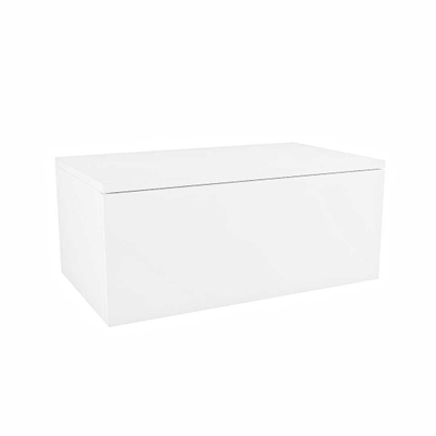 MONDIAZ ALAN MODULE SMALL Meuble sous-lavabo - 70x41x30cm - 1 tiroir - push to open - MDF - Talc mat