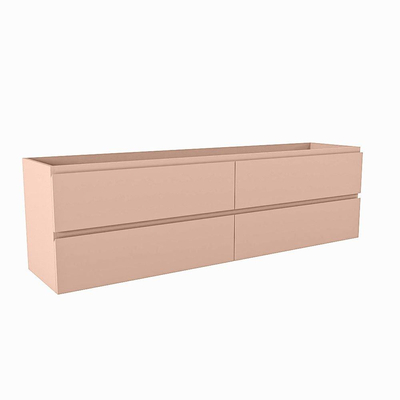 Mondiaz HAY wastafelonderkast - 170x40x50cm - 4 lades - uitsparing midden - softclose - Rosee