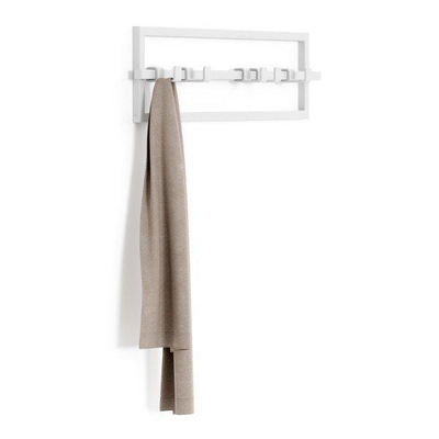 Umbra Cubiko porte-serviettes 53x15x6cm avec 5 crochets blanc
